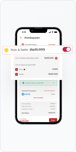 Aktifkan Poin & Saldo saat pembayaran